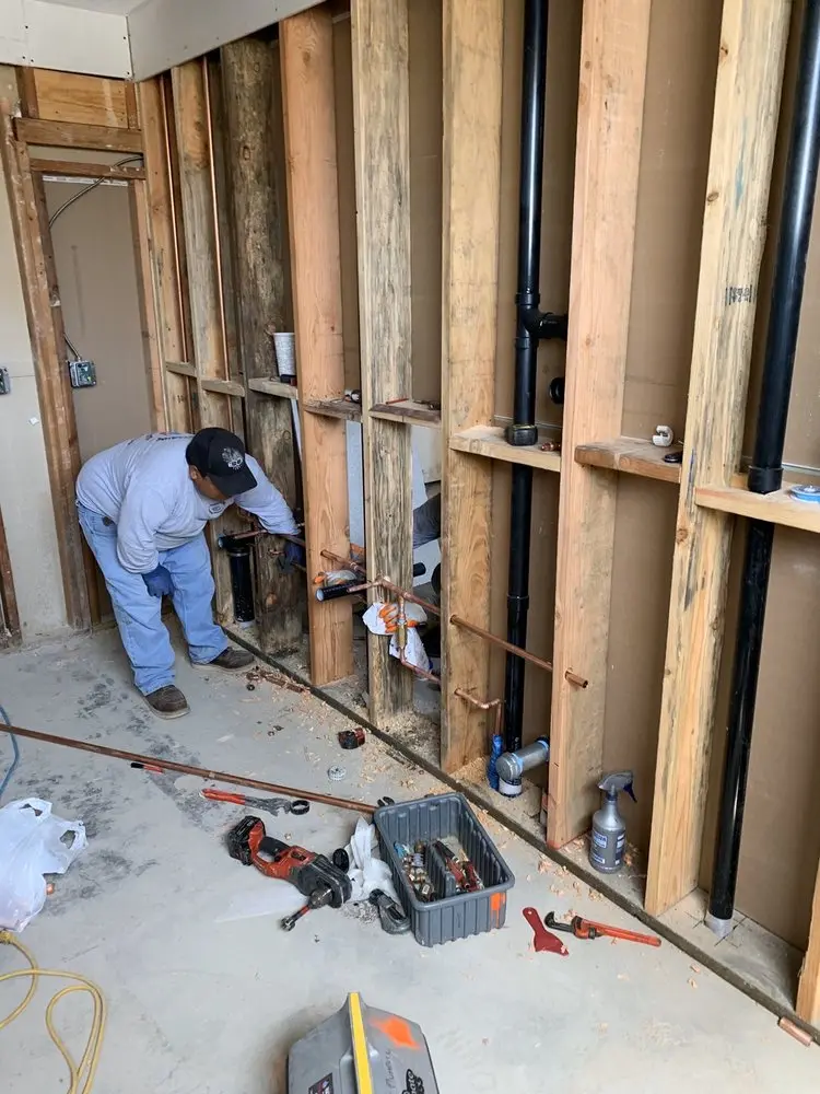 Commercial rough-in plumbing for Water Heater Replacement in Vergennes
